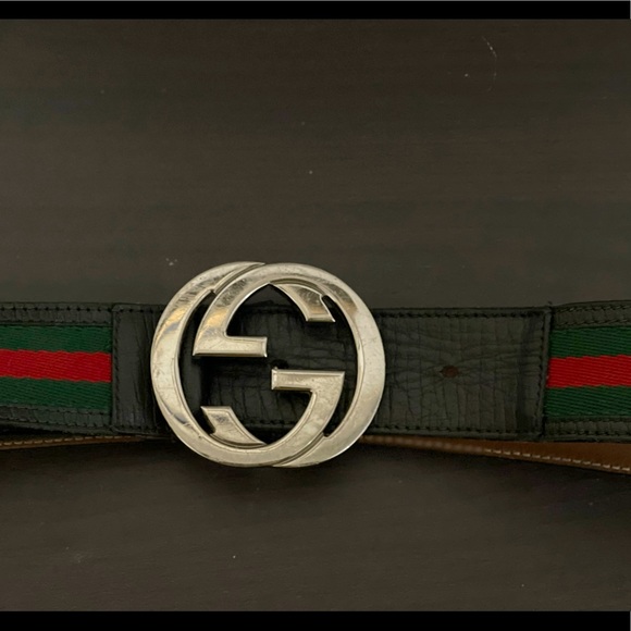GUCCI WEB BELT with G BUCKLE - Picture 3 of 3